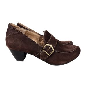 Taos Troubador Chocolate Brown Oiled Soft Leather Pumps Witchy Womens Size 7